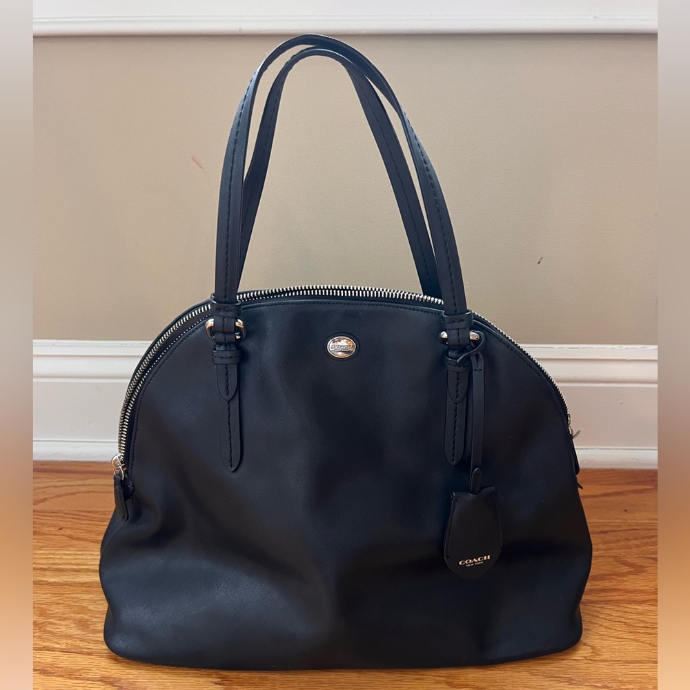 Coach Peyton Leather Large Domed Satchel B1481-F31408